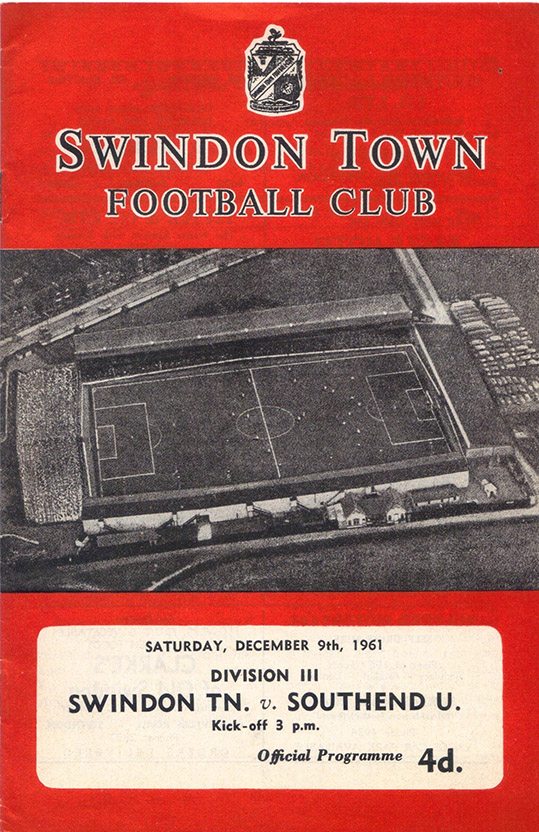 <b>Saturday, December 9, 1961</b><br />vs. Southend United (Home)